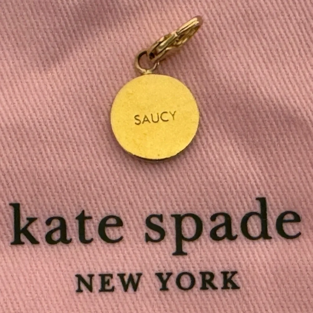 KATE SPADE Emoji Saucy 12 KT Charm (No Bracelet) - Picture 4 of 5